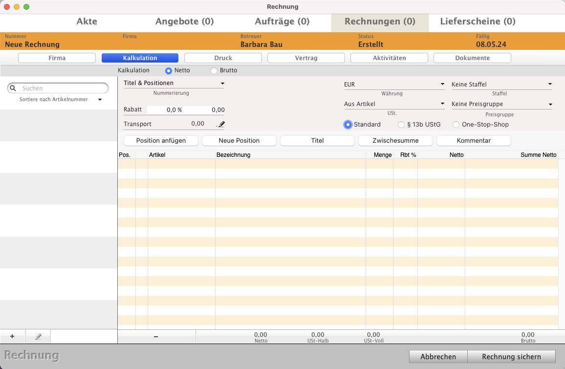 Neue Version 2025 - Das neu Interface - Neue Eigenschaften Individuell anpassbar: Beratung 0303438290