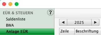 EÜR per ELSTER erstellen und übermitteln | Mac & Windows